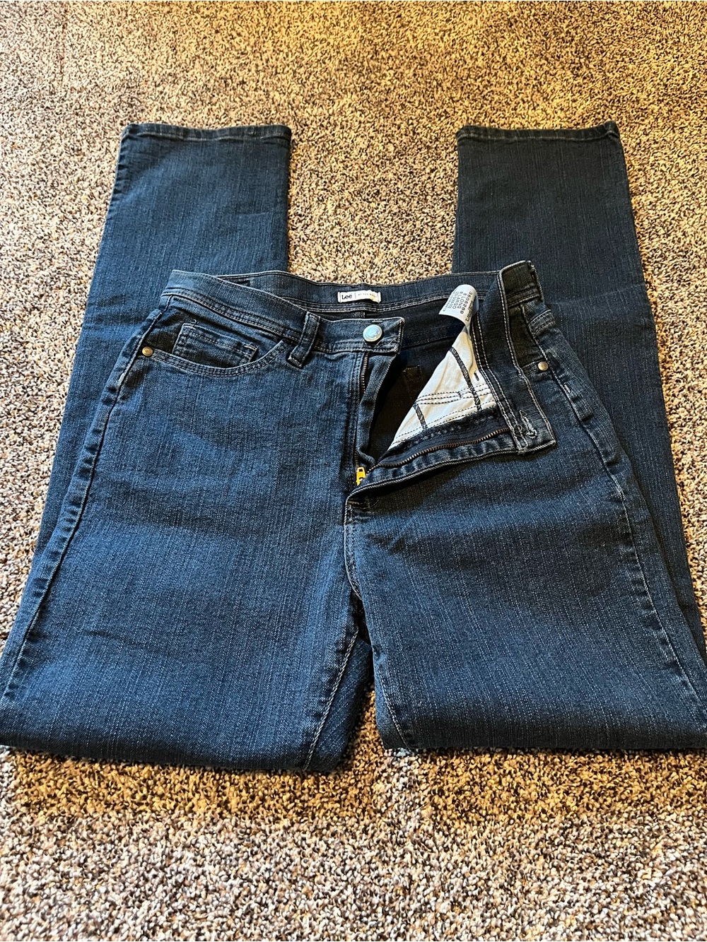 Dark Blue Women's Straight Lee Jeans